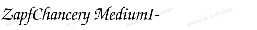 ZapfChancery MediumI字体转换